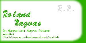 roland magvas business card